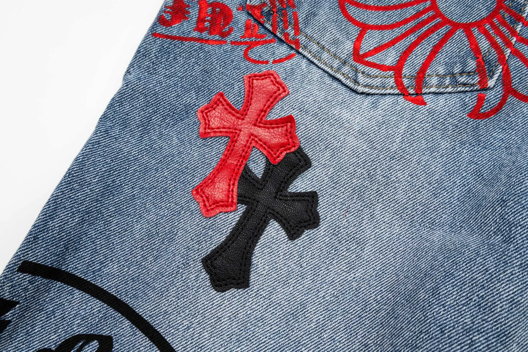 Chrome Hearts ch ， ！！ Premium ， ， ， zp ， Breathable ， ， ， ！ up！ ： # ：Blue Size：28 30 32 34 36